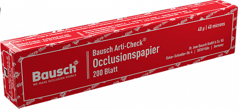 Артикуляционные бумаги Bausch Arti-Check толщиной 40μ