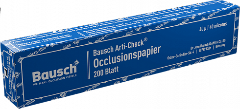 Артикуляционные бумаги Bausch Arti-Check толщиной 40μ